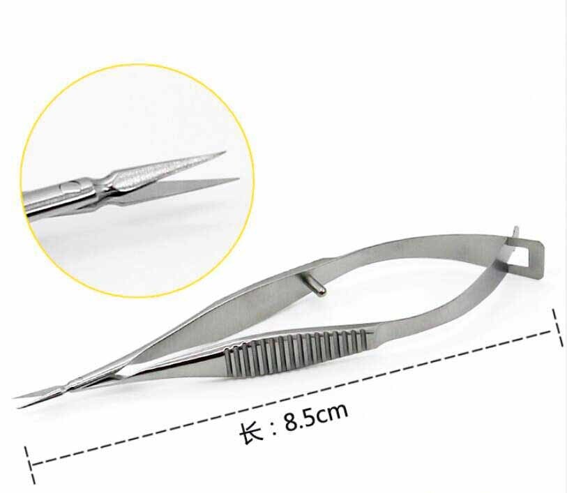 8-5CM-Ophthalmic-Microscopic-animal-experiment-Vascular-scissors-Conjunctiva-Corneal-Iris-Capsulotomy-Vannas-Scissors (3)