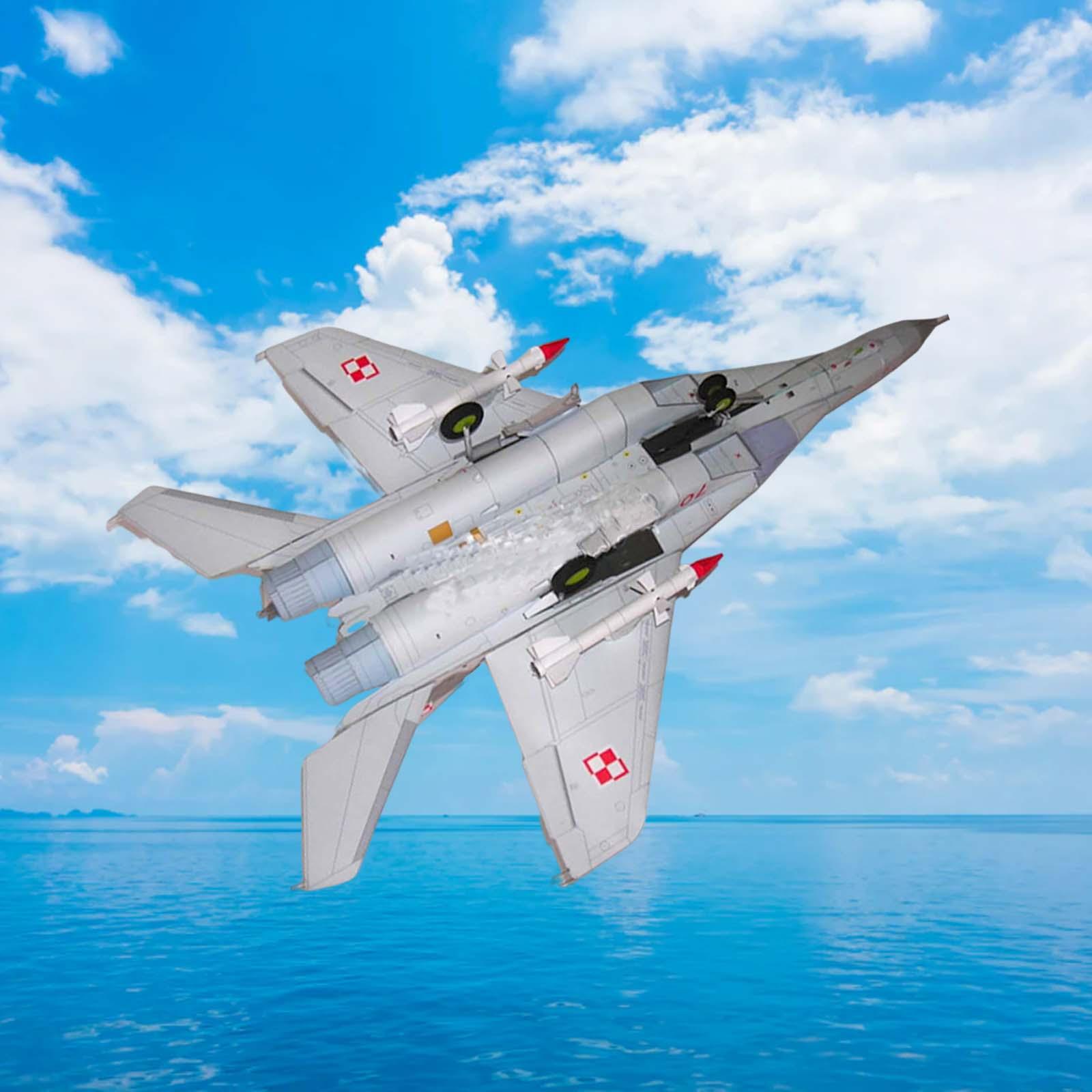 Paper Russian Plane Model Collectables Ornaments DIY Fighter Model Display Ornaments for Home Shelf Gift