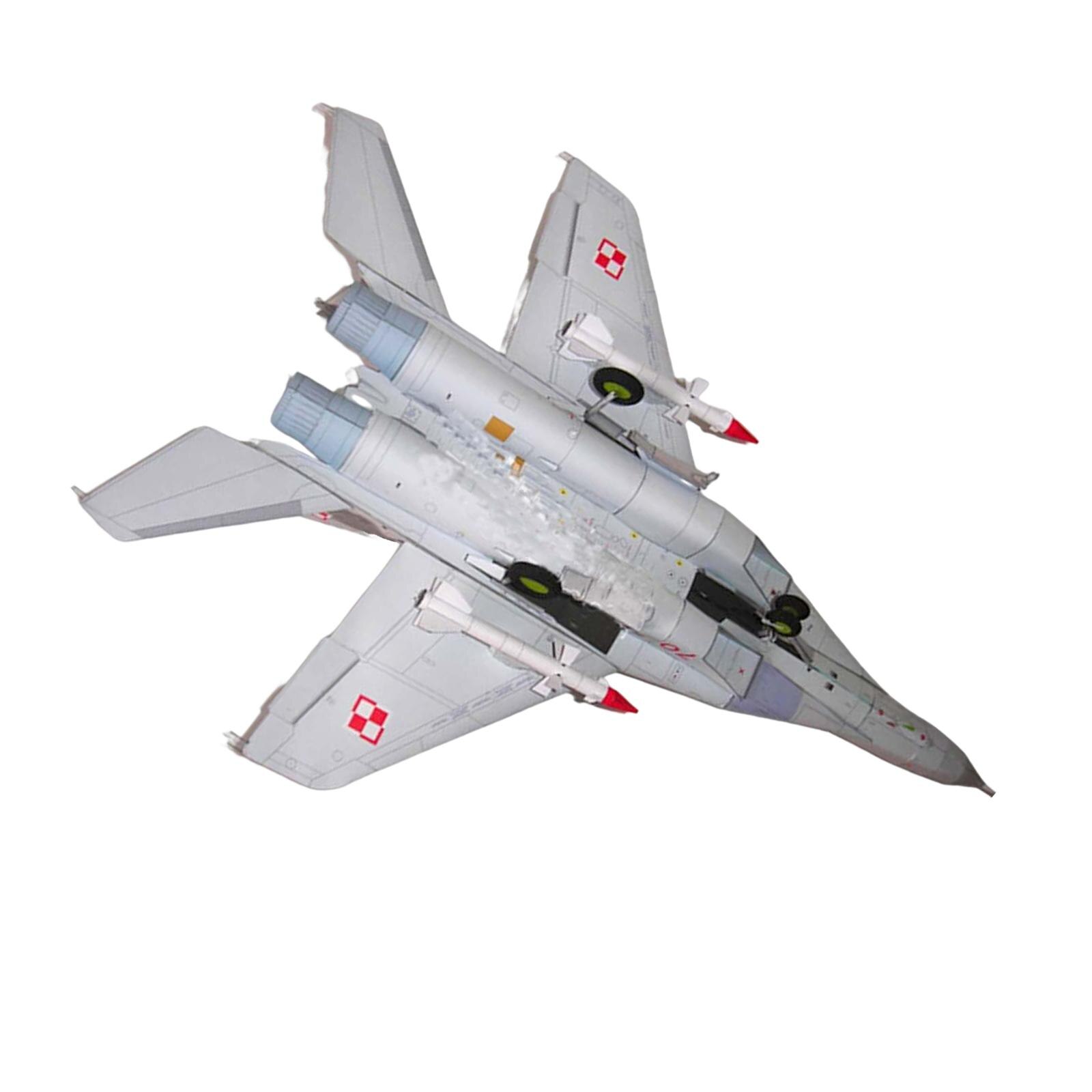 Paper Russian Plane Model Collectables Ornaments DIY Fighter Model Display Ornaments for Home Shelf Gift