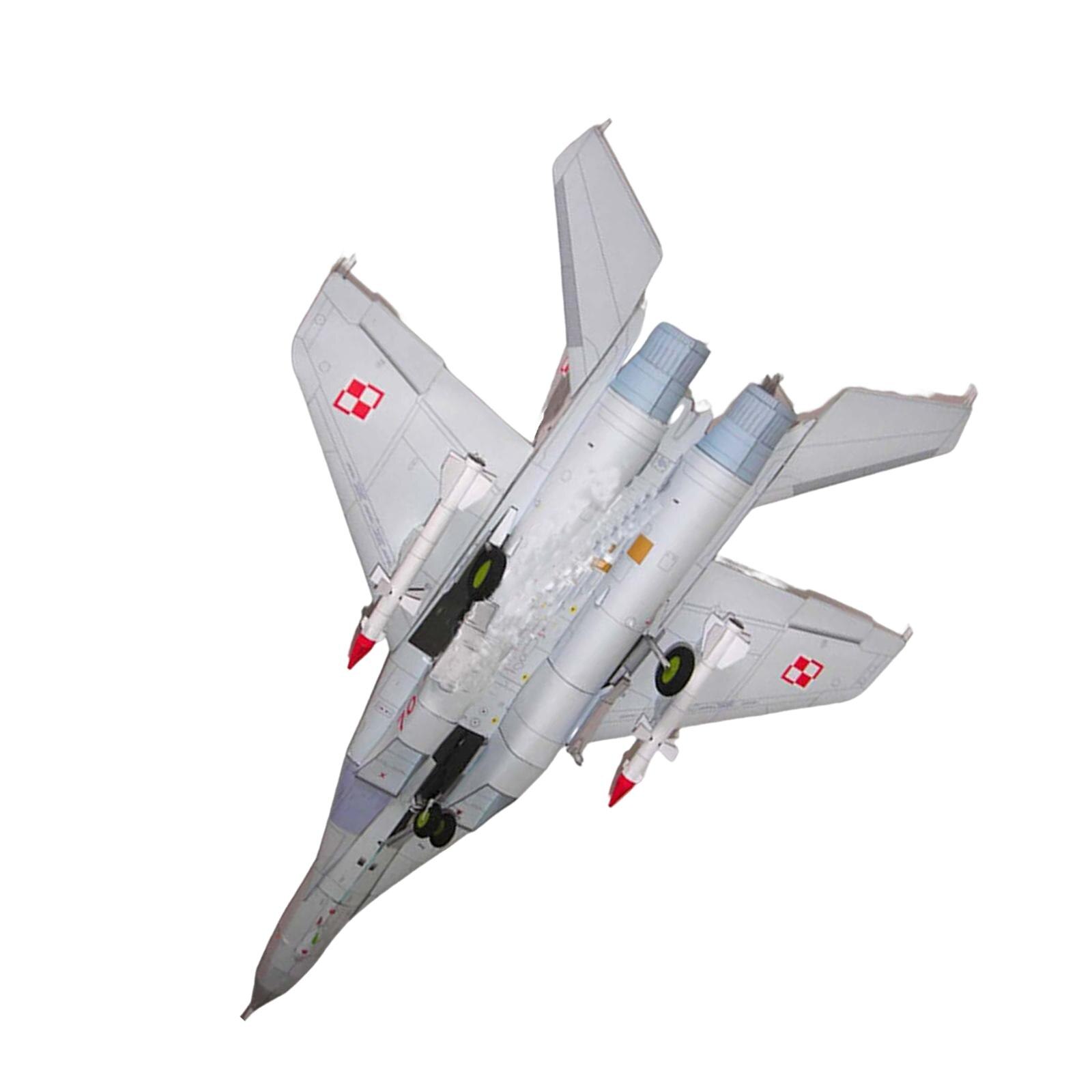 Paper Russian Plane Model Puzzle Toy Collectables Ornaments DIY Fighter Model for Office Room Desktop Souvenir Ornament