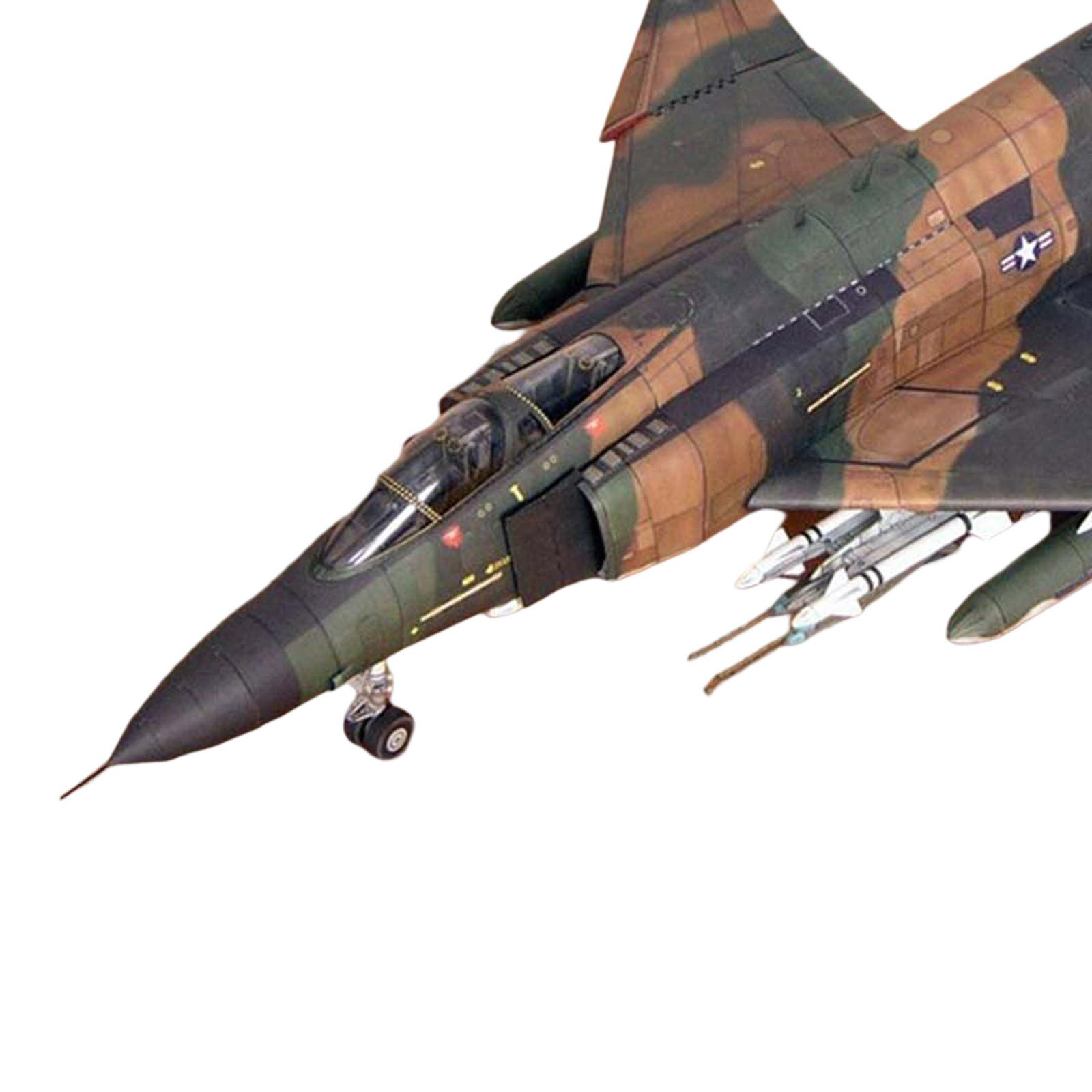 F-4B American Plane Model Puzzle Toy Paper Display Ornaments for Souvenir Decoration
