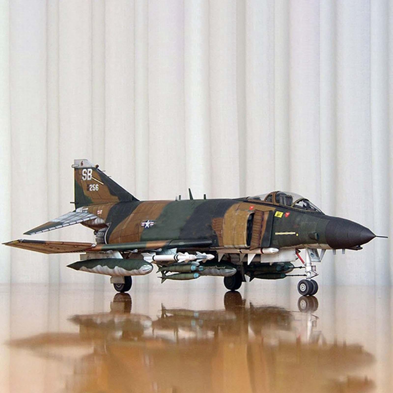 F-4B American Plane Model Puzzle Toy Paper Display Ornaments for Souvenir Decoration