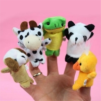 6/10pcs Family Finger Puppets Plush Cloth Doll Toys Hand Finger Puppet Kids Funny Stuffed Toys for Children Baby Finger Toy Gift
