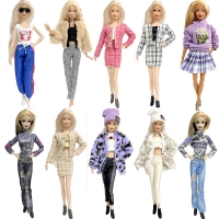 Fashion Dress Outfit for Barbie Doll - Casual Shirt and Party Skirt - DIY Dollhouse Toy