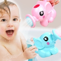 Baby Bath Toys - Elephant Shaped Plastic Water Spray Toy for Kids' Fun Bath Time, Swimming & Showering.