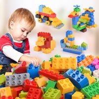 Large DIY Construction Building Blocks Toys for Children - Plastic Assembly Accessories. Ideal Gift.