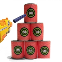 6PCS Foam Drink Bottle Bullet Training Supplies Toy Targets Shot Dart Nerf Set for N-strike Fixed Elite Games Soft  Annex Toys
