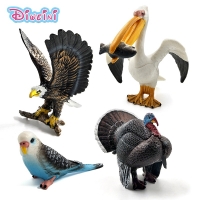 Hot toys Sea Eagle Parrot turkey bird action figure plastic Animal Model fairy garden decoration figurine one piece Gift for Kid