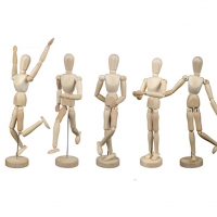 Flexible Wooden Mannequin Toy with 16 Movable Joints, Ideal for Art Drawing and Kids Play