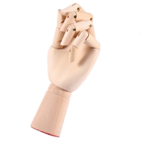 Wooden Articulated Mannequin Hand Model for Drawing, Sketching, and Sculpting - 1 Piece (Available in 20/25/30cm)