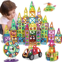 KACUU Magnetic Designer Construction & Building Toys 157PCS Big Size Magnetic Blocks Magnets Building Blocks Toys For Children