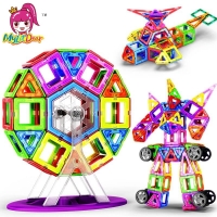 New 180pcs Mini Magnetic Designer Construction Set Model & Building Toy Plastic Magnetic Blocks Educational Toys For Kids Gift