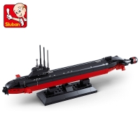 WW2 Military Nuclear Submarine Building Block Set - 193 Pieces Educational Toy for Boys - No Retail Packaging by Sluban