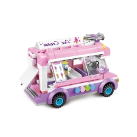 212pc Educational Building Blocks Toy - City Cars Ice Cream Truck Gift for Boys (Without Packaging)