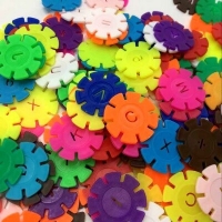 400pcs 3D Snowflake Puzzle Set - Creative Kids Building Toy with Interlocking Plastic Discs