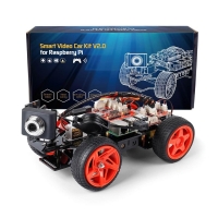 SunFounder Remote Control Robot with Camera for Raspberry Pi 4B/3B+, Smart Video Car Kit