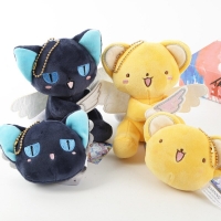 Cute Card Captor Sakura Kero and Spinel Sun Plush Keychain - Mini Bag Pendant for Xmas Gift (Soft Stuffed Animals)