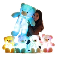 Big LED Teddy Bear Plush Toy: Glowing Stuffed Animal Doll for Kids and Girls