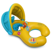 Inflatable Mother Baby Swim Float Ring Kids Seat Double Person Swimming Soft Ring Swimming Floating Circle Babyfloat Accessories