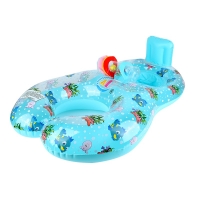 New Kid Swimming Circle Ring Inflatable Sunshade Car Seat Swimming Circle Rings For Parent Kids Pool Float Circle Rafts Toys