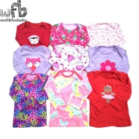 5-Pack Cute Long-Sleeved T-Shirts for Baby Boys and Girls (0-24 months) - Ideal for Spring and Fall, Cartoon-Inspired Design.