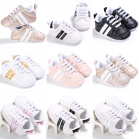 New Sneakers Newborn Baby Crib Sport Shoes Boys Girls Infant Lace up Soft Sole shoes