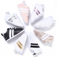 New Casual Baby Kid Girl Boy Crib Sport Shoes Unisex Infant Lace Up Soft Sole Casual Shoes 0-18 M