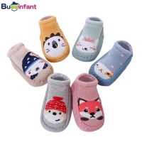 Infant Cotton Socks with Non-Slip Soles - Warm and Comfortable Baby Shoes for Boys and Girls