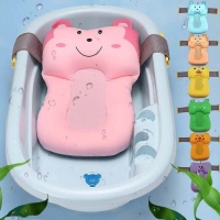 1pc Portable Baby Non-Slip Bath Tub NewBorn Air Cushion Bed/Chair/Shelf Baby Shower Cute Animal Cartoon Baby Bath Pad  #TC