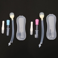 Free Shipping 4Pcs Newborn Baby Care Kit Healthcare Nasal Aspirator Dropper Feeder Nursing Kit