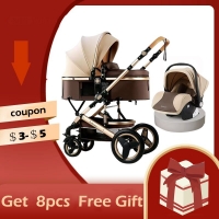 New Pram  Belecoo Baby Stroller 2 in 1  Free Shipping Pram Portable Folding  baby Carriage Fast Shipping on 2021