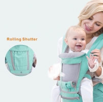 Ergonomic Infant Carrier with Breathable Hip Seat and Sling Wrap