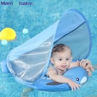 Mambobaby Non-Inflatable Baby Float Swimming Ring with Waist Buoy, Paddling Pool Accessory, Toy and Training Aid.