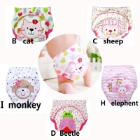 5Pcs Baby Training Pants Cotton Reusable  Diapers Waterproof Cloth Nappies Washable 10-14KG