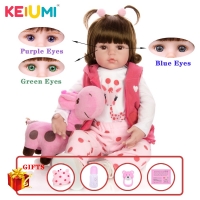Realistic Keiumi Reborn Baby Doll with Cloth Body and Giraffe Toy - Perfect Toddler Birthday and Christmas Gift