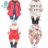 Baby Doll Clothes For 43-45cm Toy New Born Doll and American Doll Coats, skirts, jeans T-shirt Girl's gift