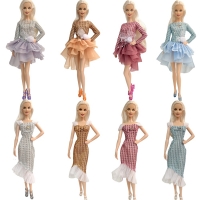 NK  1x Doll Ballet Dress For Barbie Doll Fashion Party Skirt Dollhouse Dancing Clothes For 1/6 BJD FR Doll Accessories Toys JJ