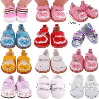 7Cm Doll Clothes Doll Shoes Sequin Canvas Shoes For 18 Inch American of girl`s&43Cm Baby New Born Reborn Doll Toy 1/3 BJD Blythe