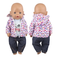New Fashion Jumpsuits Fit For 43cm Born Baby Doll 17inch Born Babies Doll Clothes