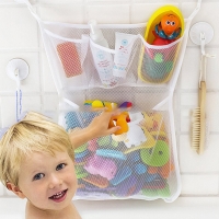 Bath Toy Mesh Bag Organizer with Suction for Baby and Kids