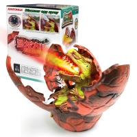 Voice-Controlled Dinosaur Toy with Light Effects, Simulation, Magic Hatching and Spray Function for Christmas Gifts