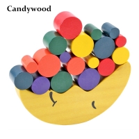 Wooden Moon Balancing Game for Kids - Educational Building Blocks for Children's Balance Entwicklung Baby Toys