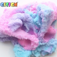 Colorful Cloud Slime with Anti-Stress Charms & Magic Crystal Clay - Perfect for Kids' Play & Relaxation!