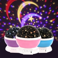 LED Starry Sky Night Light Projector - Romantic and Creative Gift for Kids - Battery and USB Powered