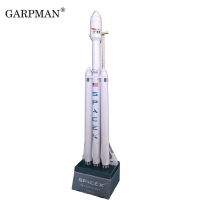 SpaceX Falcon Heavy 3D Paper Model Puzzle - 42cm, 1:160 Scale - DIY Toy for Students and Space Enthusiasts
