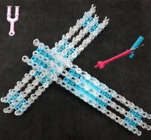 Fashion Rubber Band Loom Weaver Kit for DIY Elongated Knitting Machine Bracelets Weaving Frame Bands Hook Arts Crafts, DIY Toys