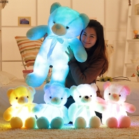 LED Light-Up Plush Bear Toy - Perfect Soft Present for Children's Birthday