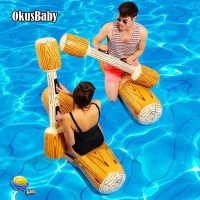 Summer Inflatable Buoy Set with Pump - 4 pieces for Water Sports, Bath, and Pool Rafting for Children and Adults.