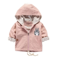 Baby Hooded Jacket, Cotton Zipper Windbreaker Coat for Boys and Girls - Spring/Autumn
