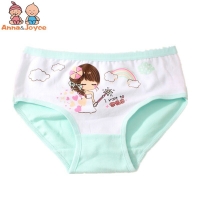 4PC/lot Girls  Cotton Triangle briefs  Pricness Cartoon Underwear Kids Triangle Underwear for 1 to 3 years